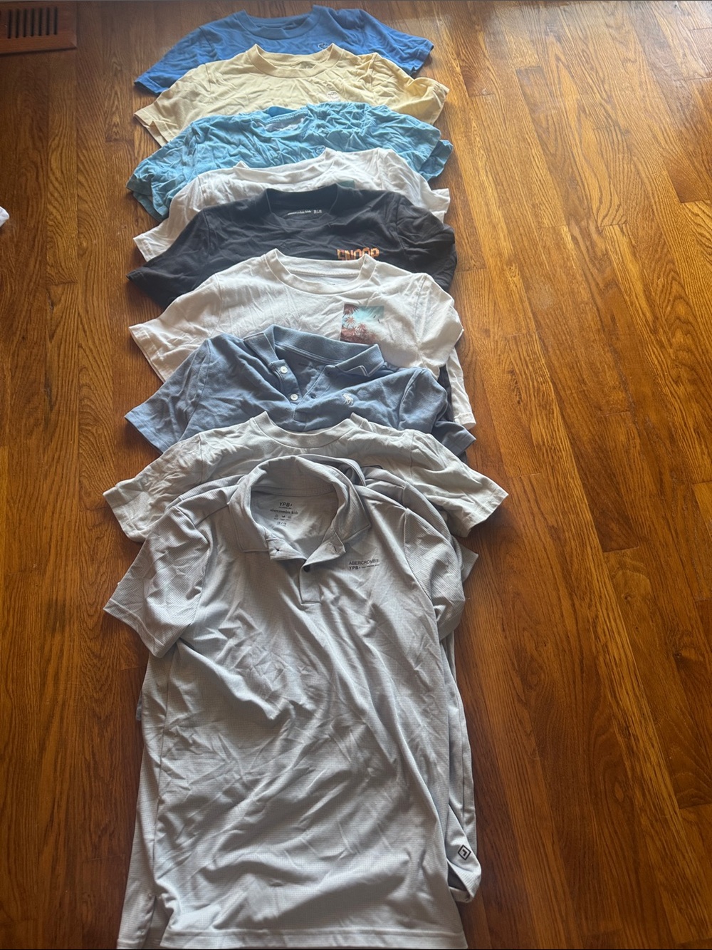abercrombie kids Light Blue & Gray Tee and Polo Set